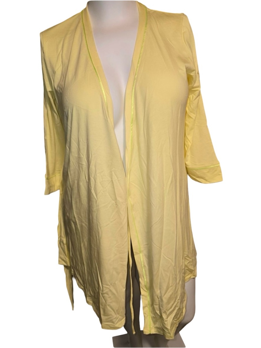 Cosabella Bella Maternity 3pc Pajama Set Color: Mignonette/Neo Yellow Sz L BNWT